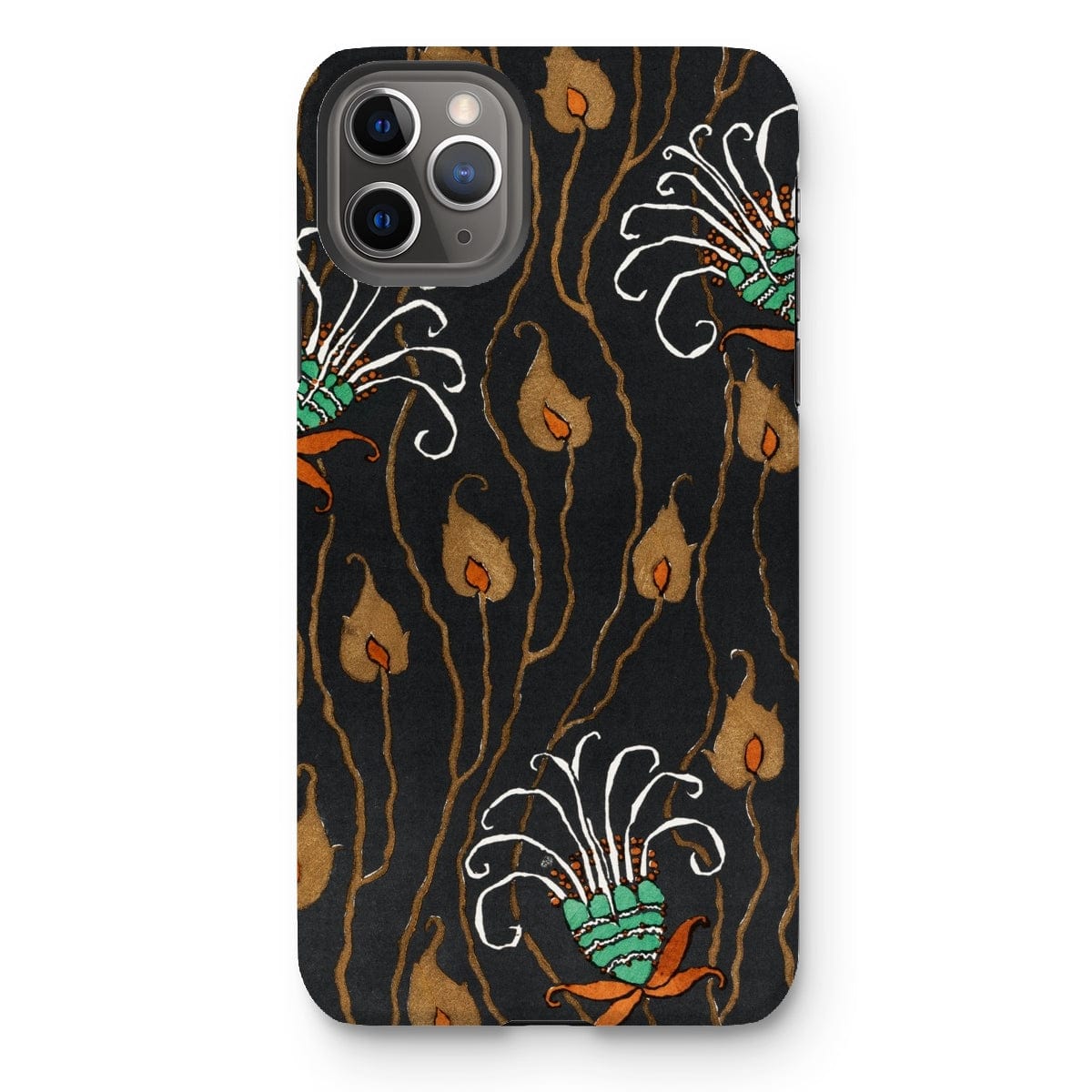 Casezest Mobile Phone Case for iPhone 11 Pro Max / Gloss Séguy Dark Deco Flower Design