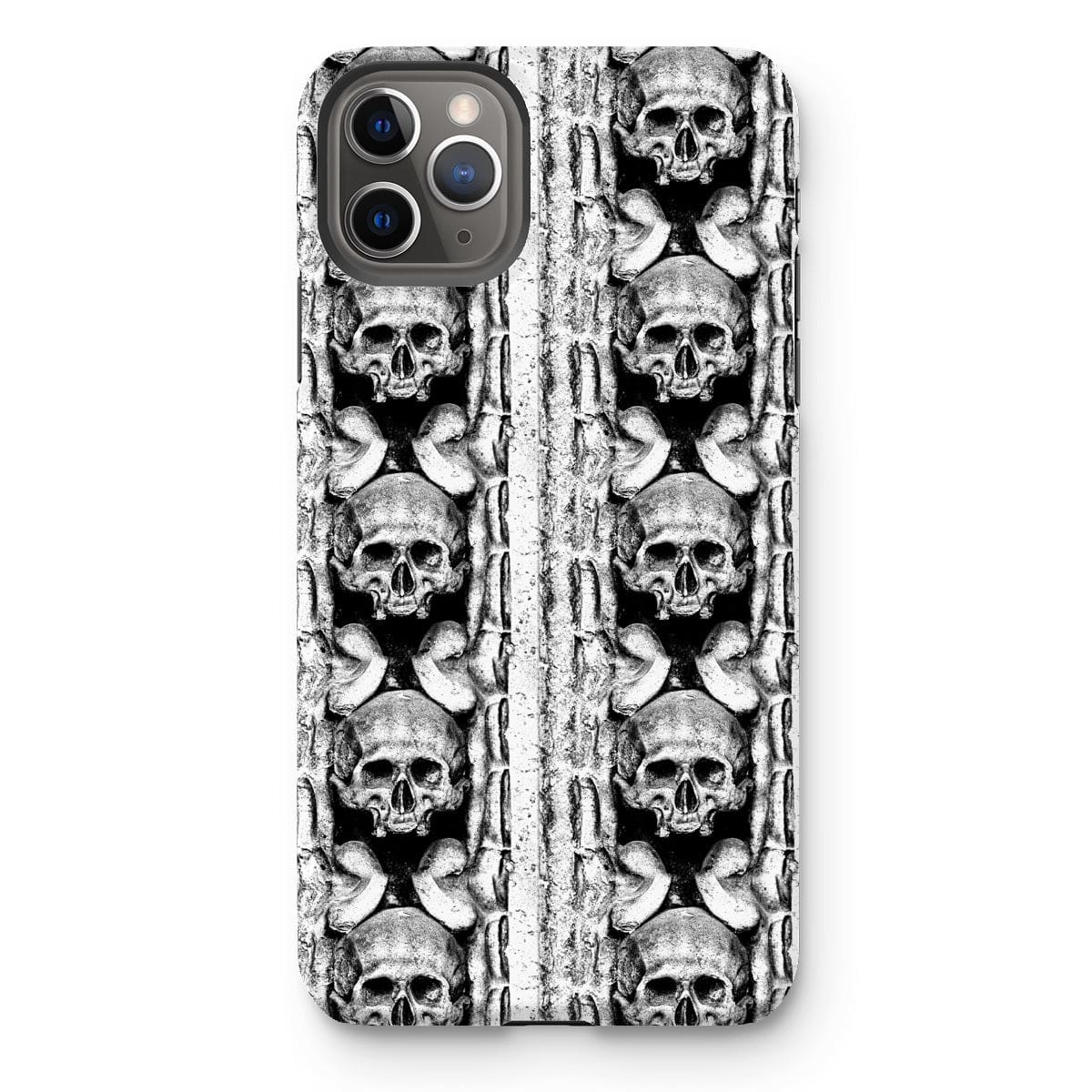 Casezest Mobile Phone Case for iPhone 11 Pro Max / Gloss Skull Row Design