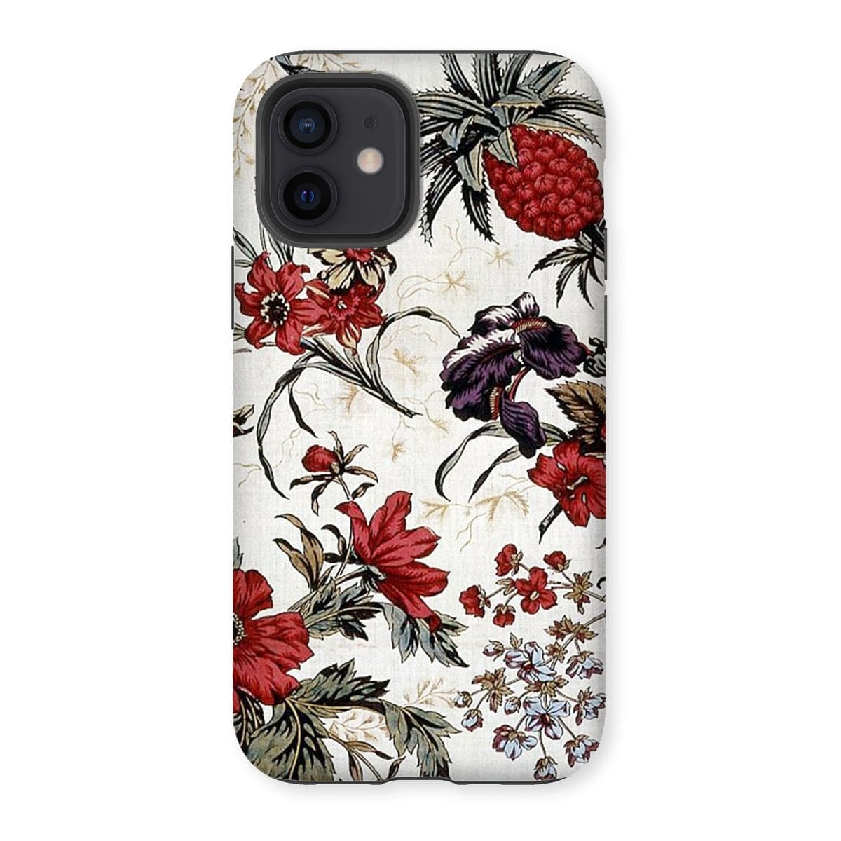 Casezest Mobile Phone Case for iPhone 12 / Gloss Antique Floral Design