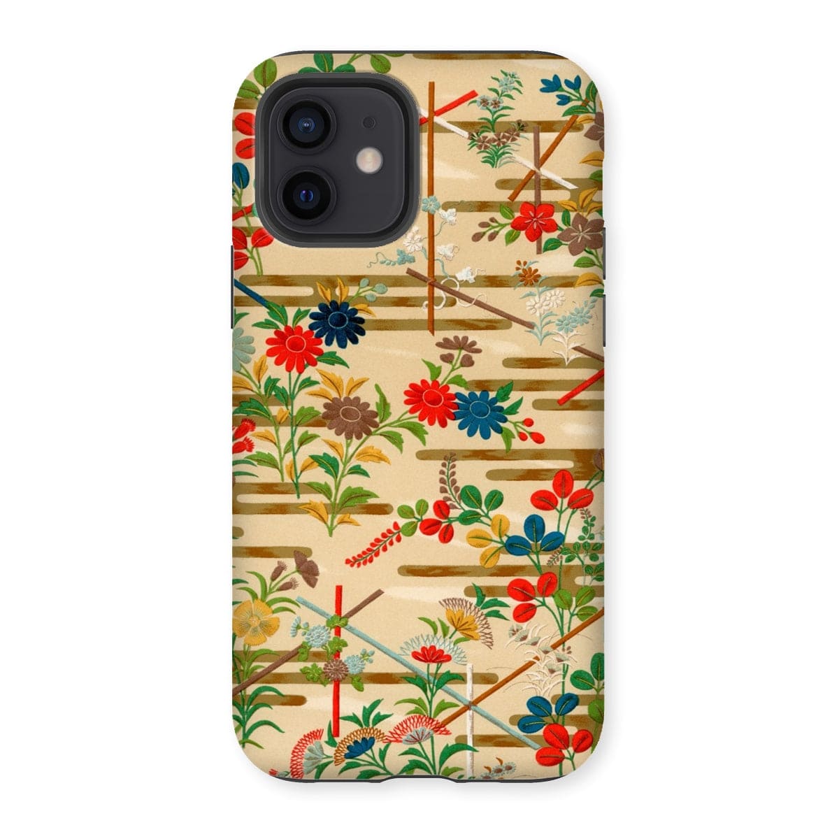 Casezest Mobile Phone Case for iPhone 12 / Gloss Audsley Japanese Paper Design