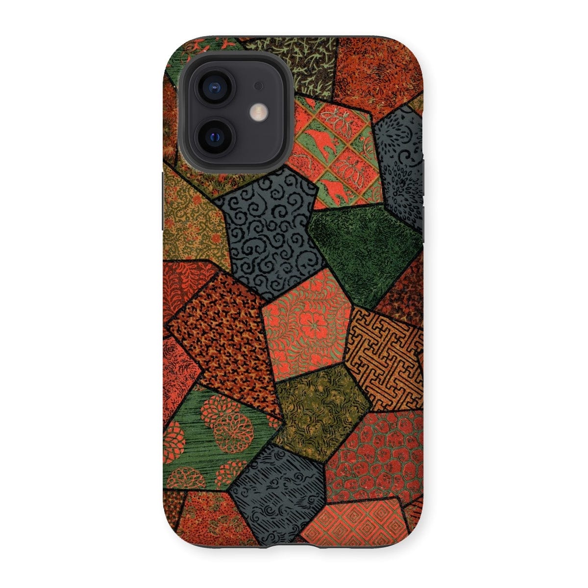 Casezest Mobile Phone Case for iPhone 12 / Gloss Audsley Polygonal Design