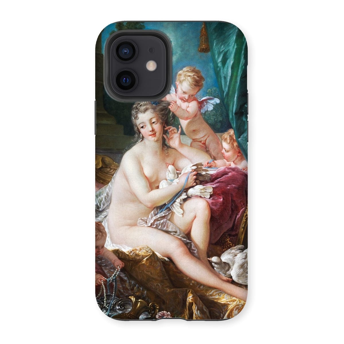 Casezest Mobile Phone Case for iPhone 12 / Gloss Boucher Toilette of Venus Design