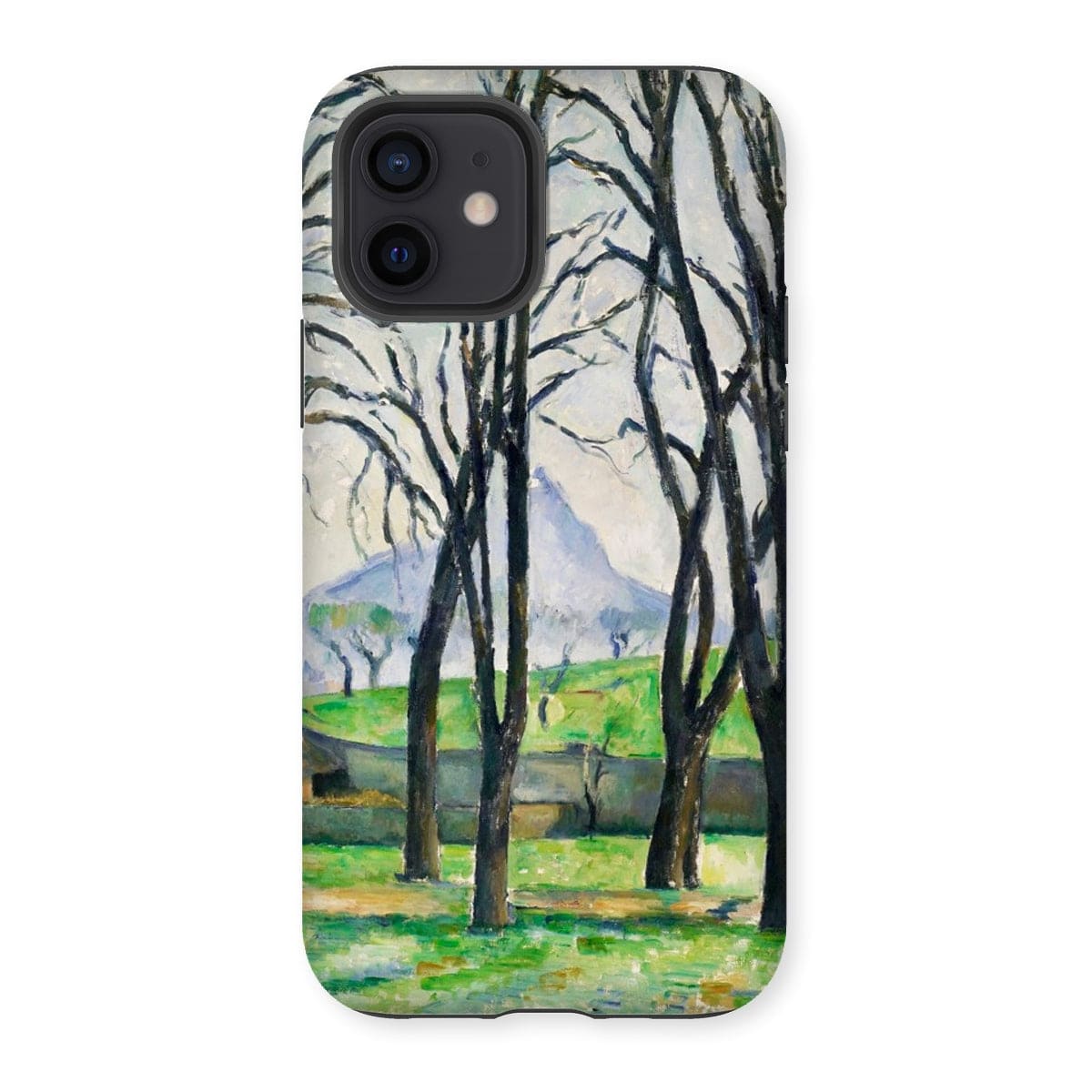 Casezest Mobile Phone Case for iPhone 12 / Gloss Cézanne Chestnut Trees Design