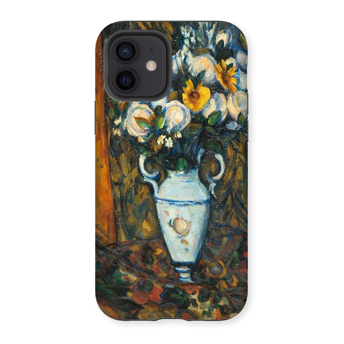 Casezest Mobile Phone Case for iPhone 12 / Gloss Cézanne Vase of Flowers Design