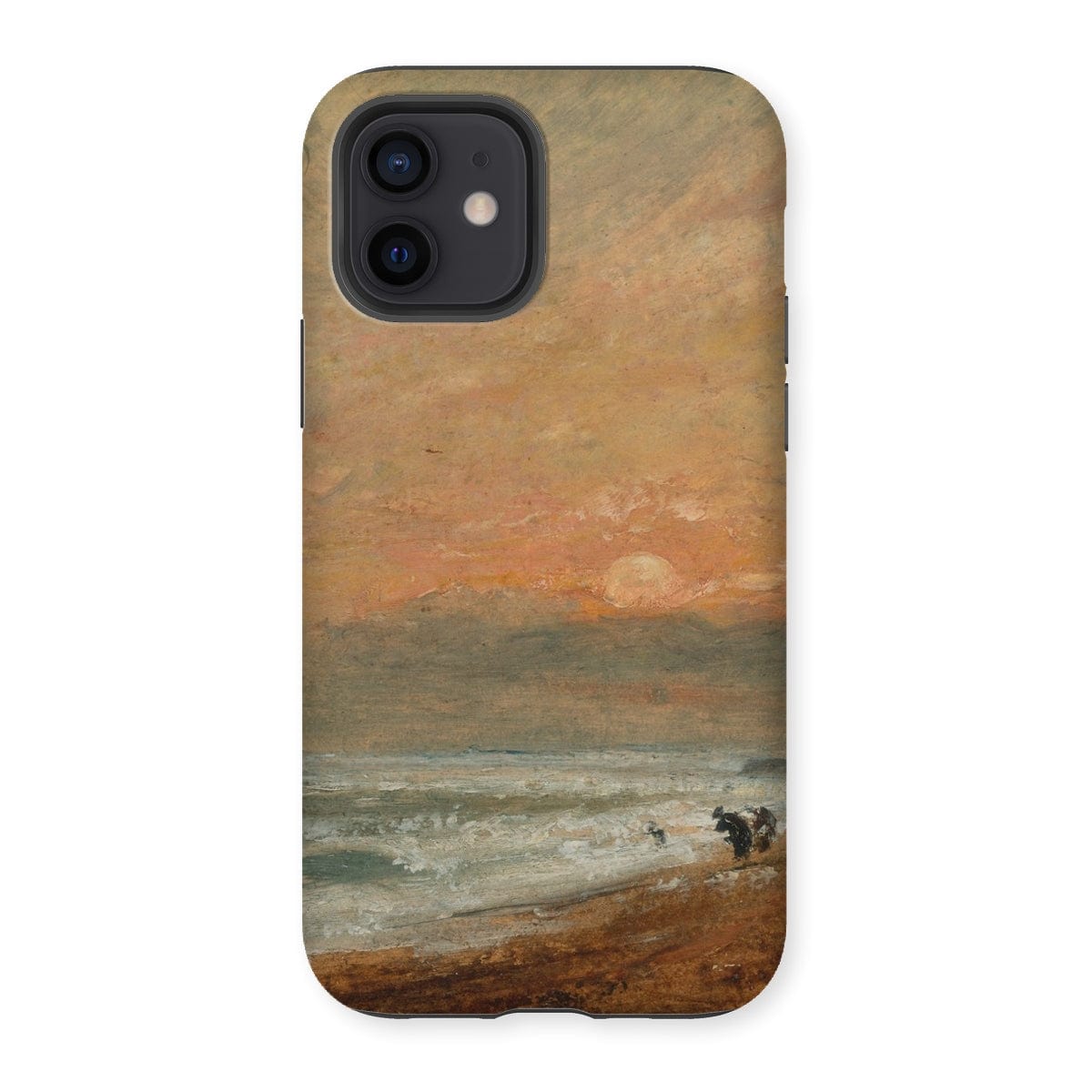 Casezest Mobile Phone Case for iPhone 12 / Gloss Constable Hove Beach Design