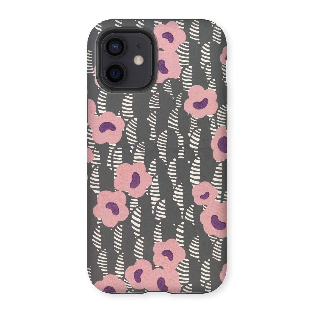 Casezest Mobile Phone Case for iPhone 12 / Gloss Crevel Flower Sidewall Design