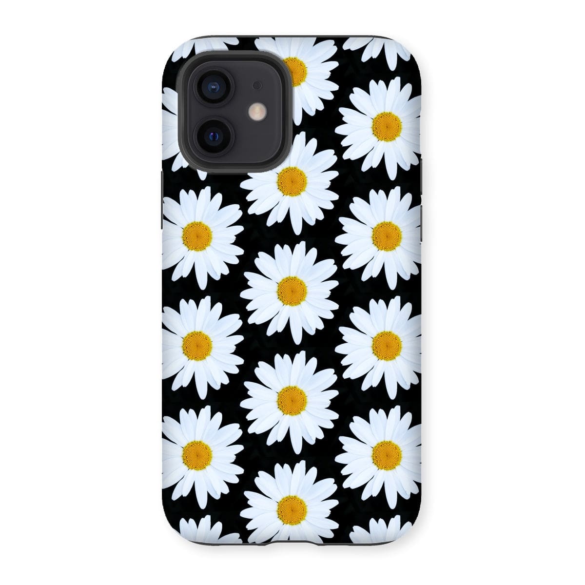 Casezest Mobile Phone Case for iPhone 12 / Gloss Daisy Grid Design