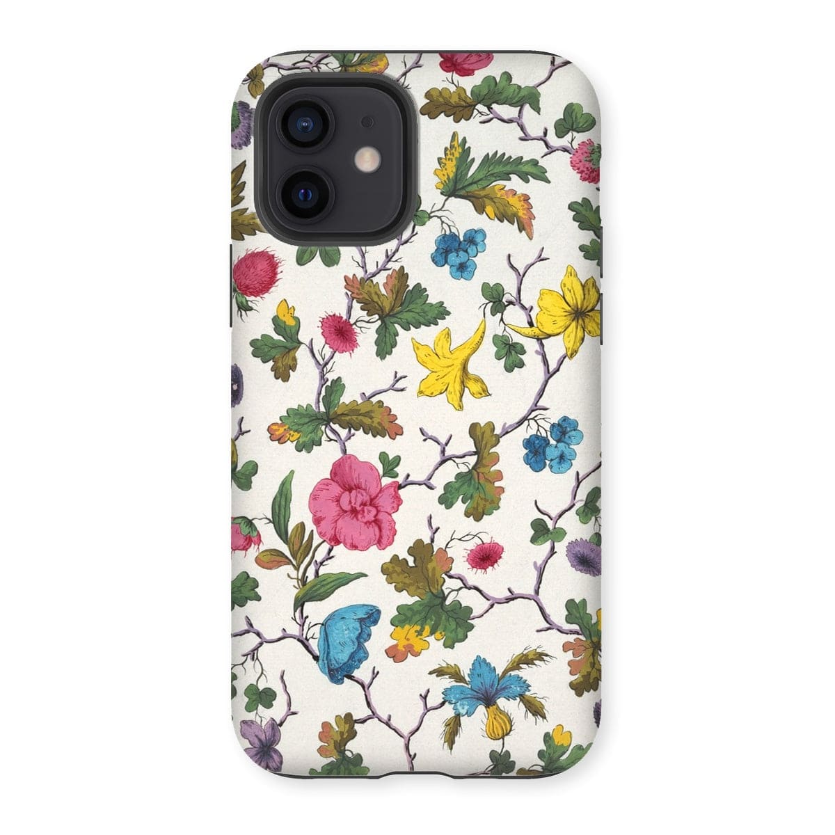 Casezest Mobile Phone Case for iPhone 12 / Gloss DuBois Floral Design