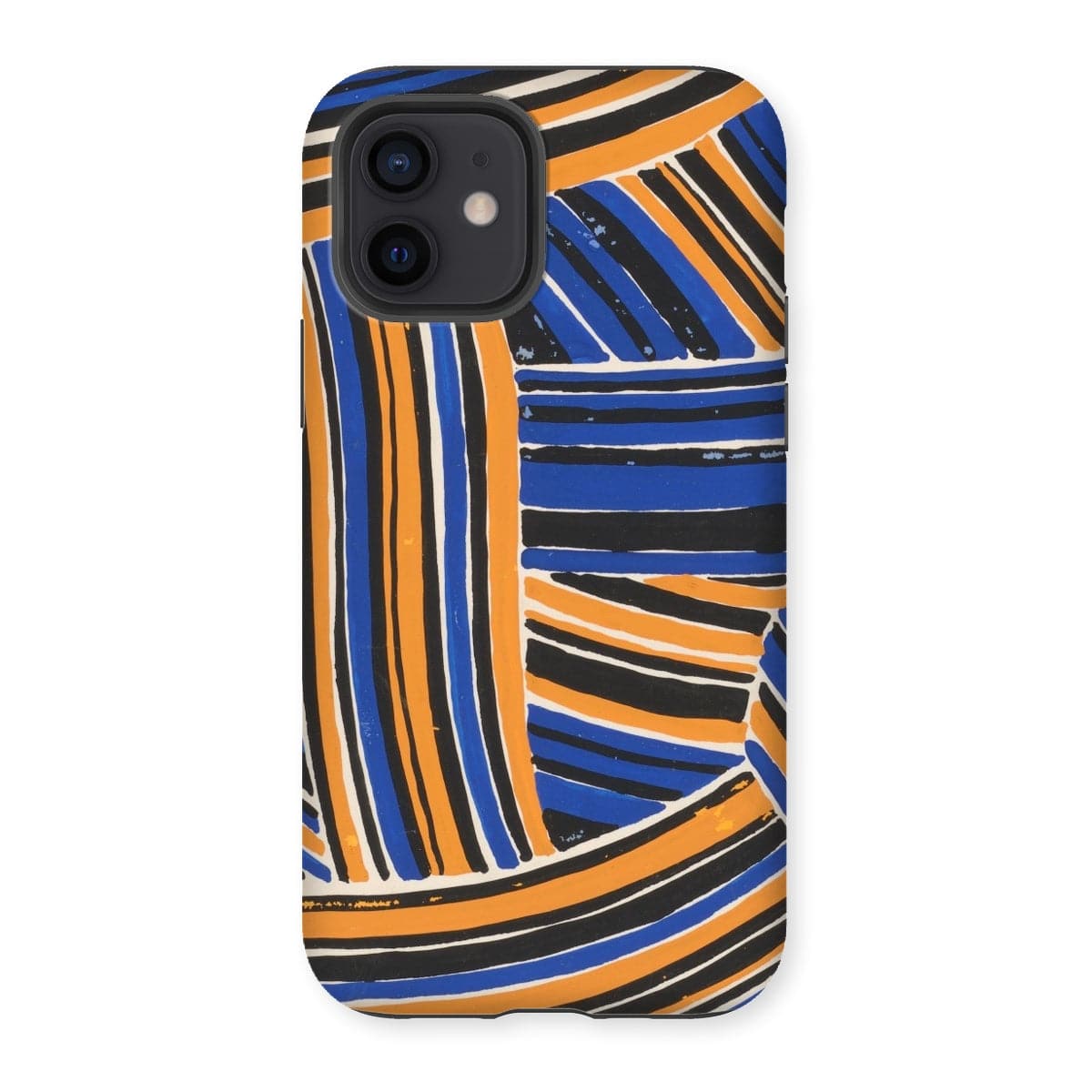 Casezest Mobile Phone Case for iPhone 12 / Gloss Férier Stripe Design