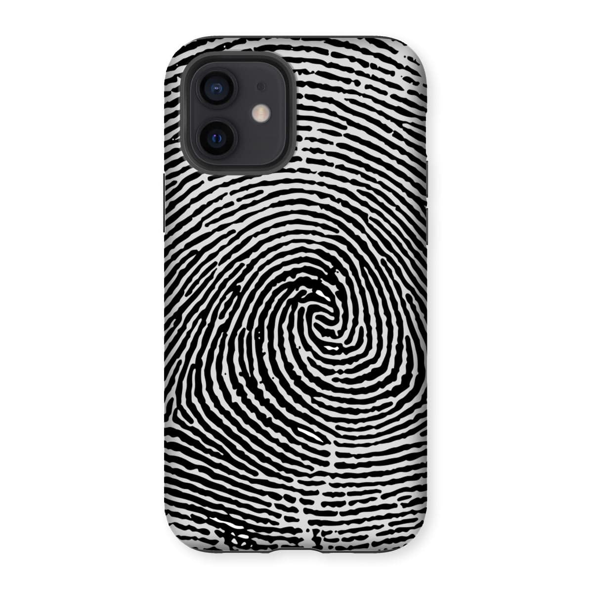 Casezest Mobile Phone Case for iPhone 12 / Gloss Fingerprint Design