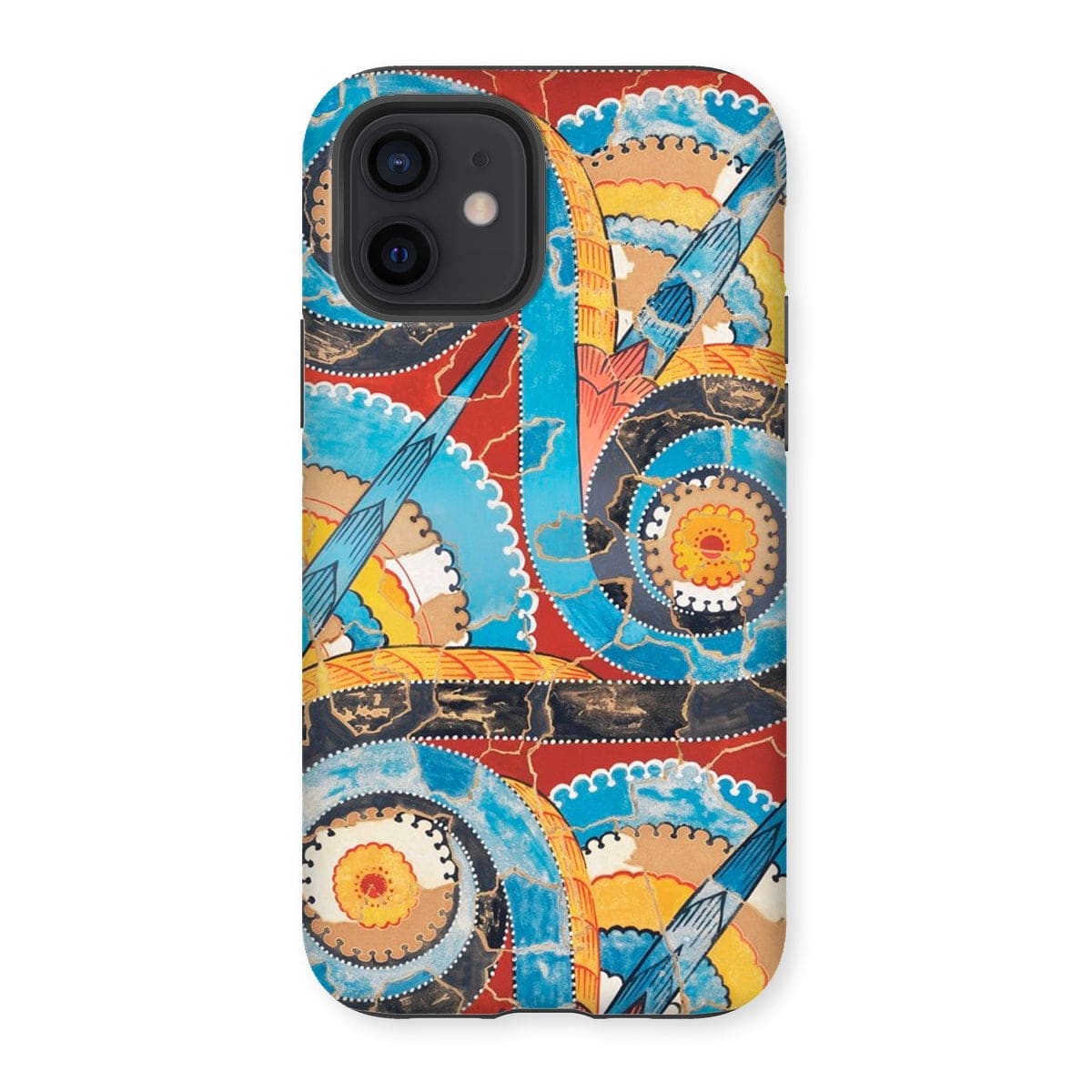 Casezest Mobile Phone Case for iPhone 12 / Gloss Gilliéron Spiral Frieze Design