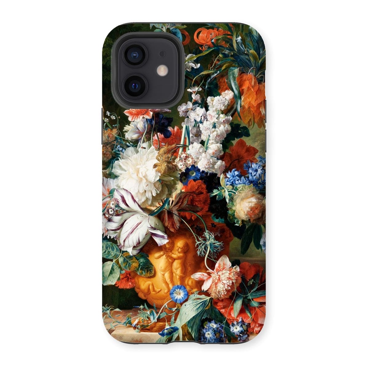 Casezest Mobile Phone Case for iPhone 12 / Gloss Huysum Bouquet Design