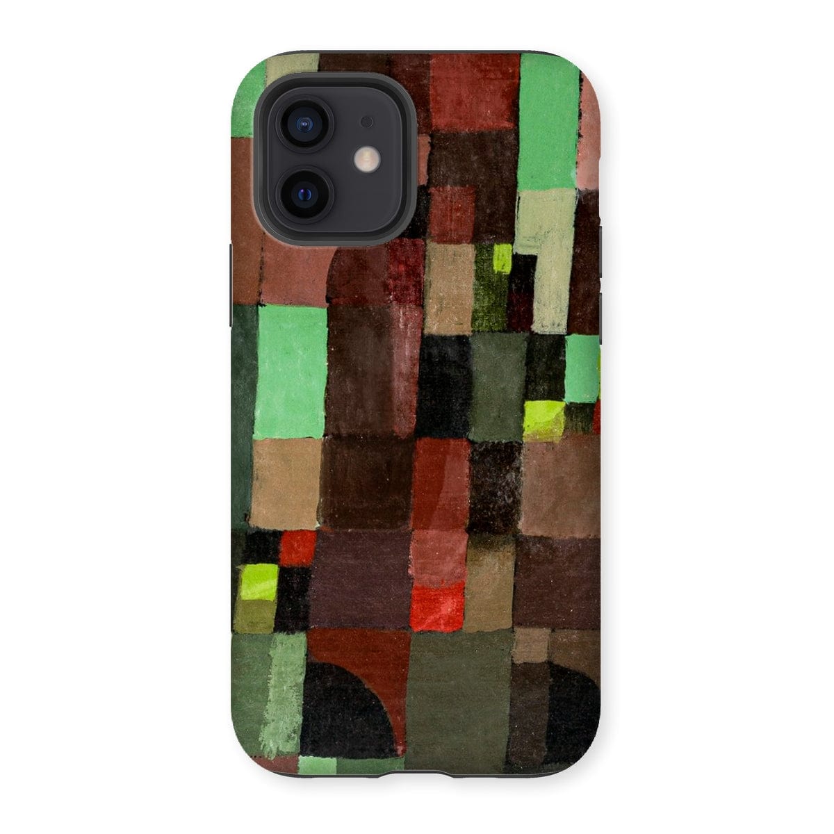 Casezest Mobile Phone Case for iPhone 12 / Gloss Klee Red and Green Design