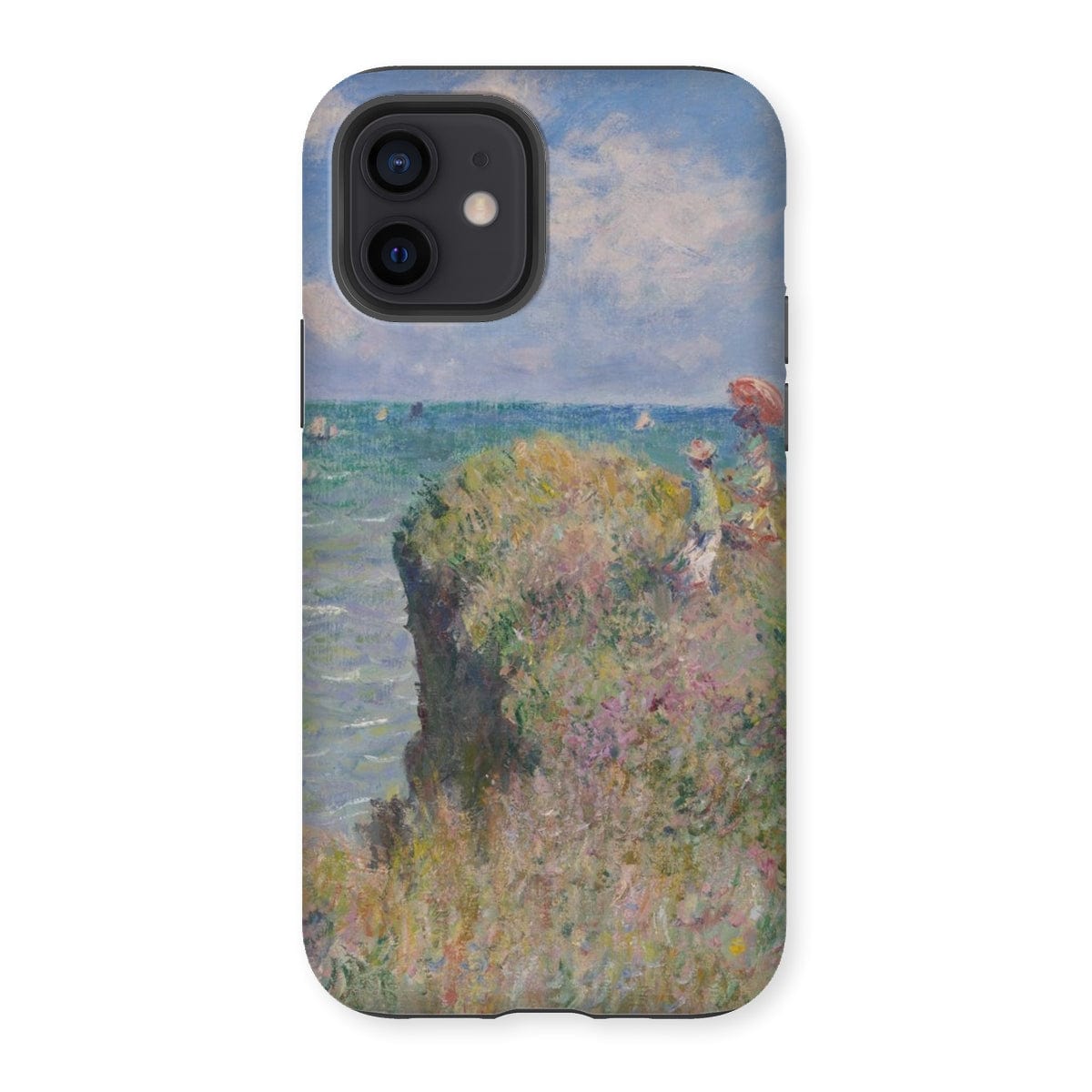 Casezest Mobile Phone Case for iPhone 12 / Gloss Monet Cliff Walk at Pourville Design