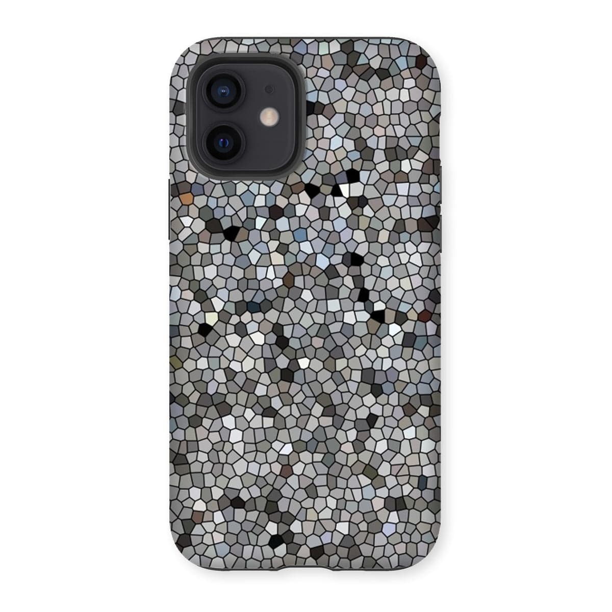 Casezest Mobile Phone Case for iPhone 12 / Gloss Mosaic Texture Design