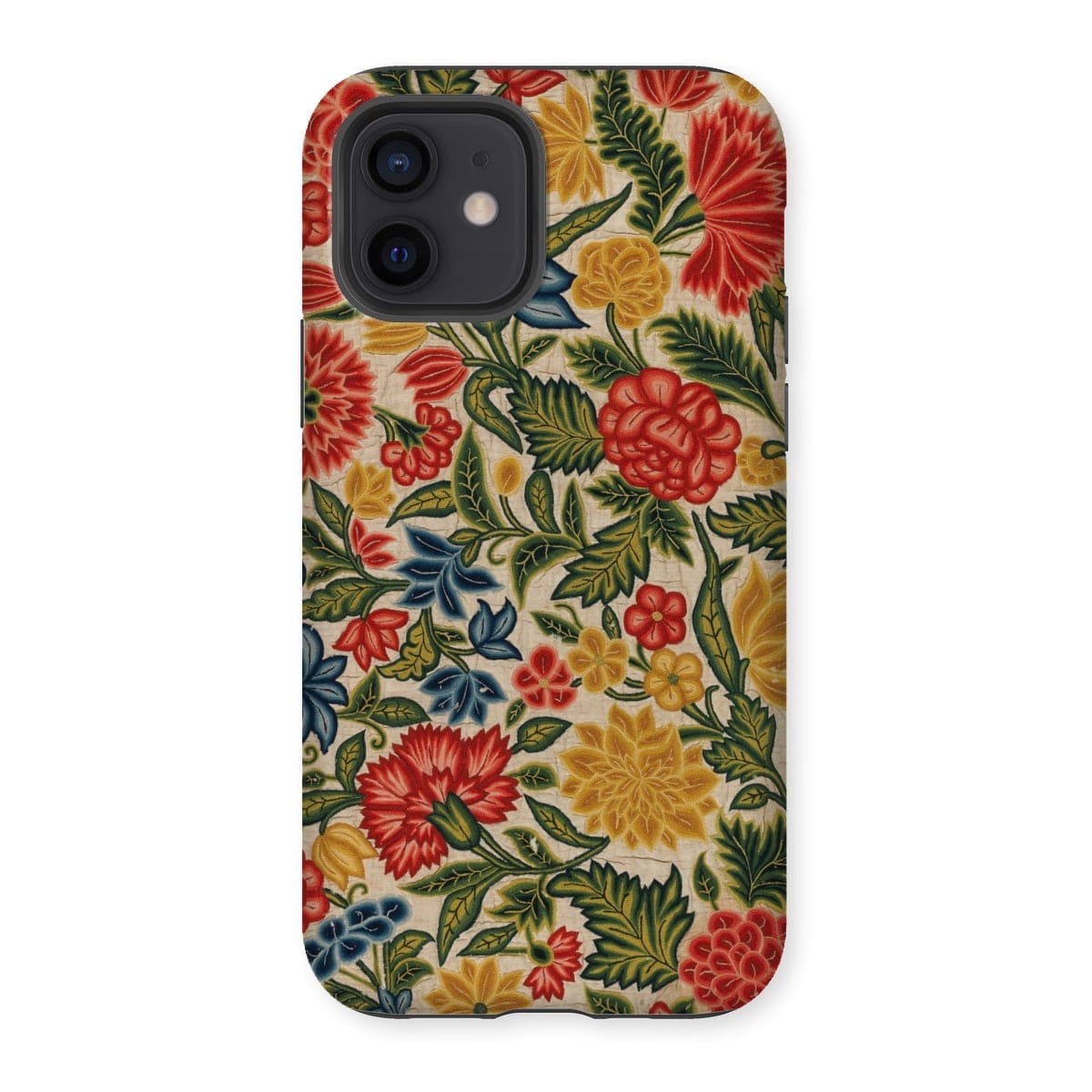 Casezest Mobile Phone Case for iPhone 12 / Gloss Old Floral Panel Design