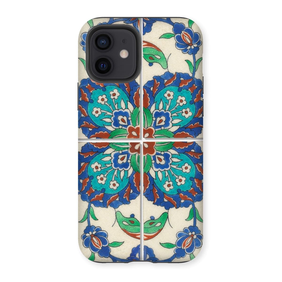 Casezest Mobile Phone Case for iPhone 12 / Gloss Persian Style Tile Design