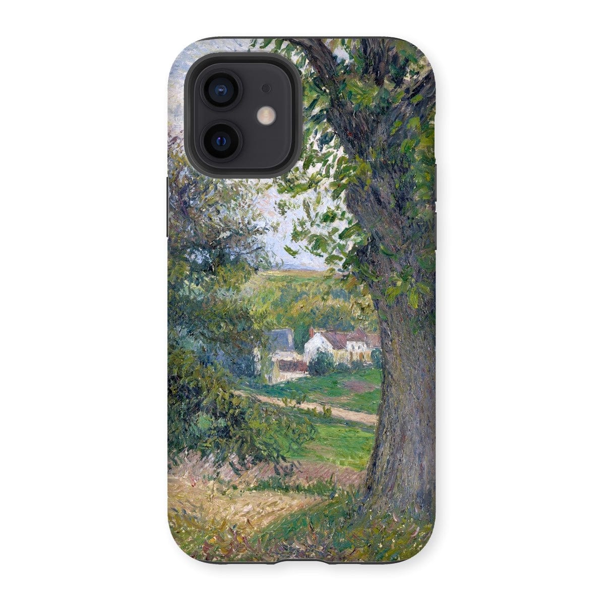 Casezest Mobile Phone Case for iPhone 12 / Gloss Pissarro Chestnut Trees Design