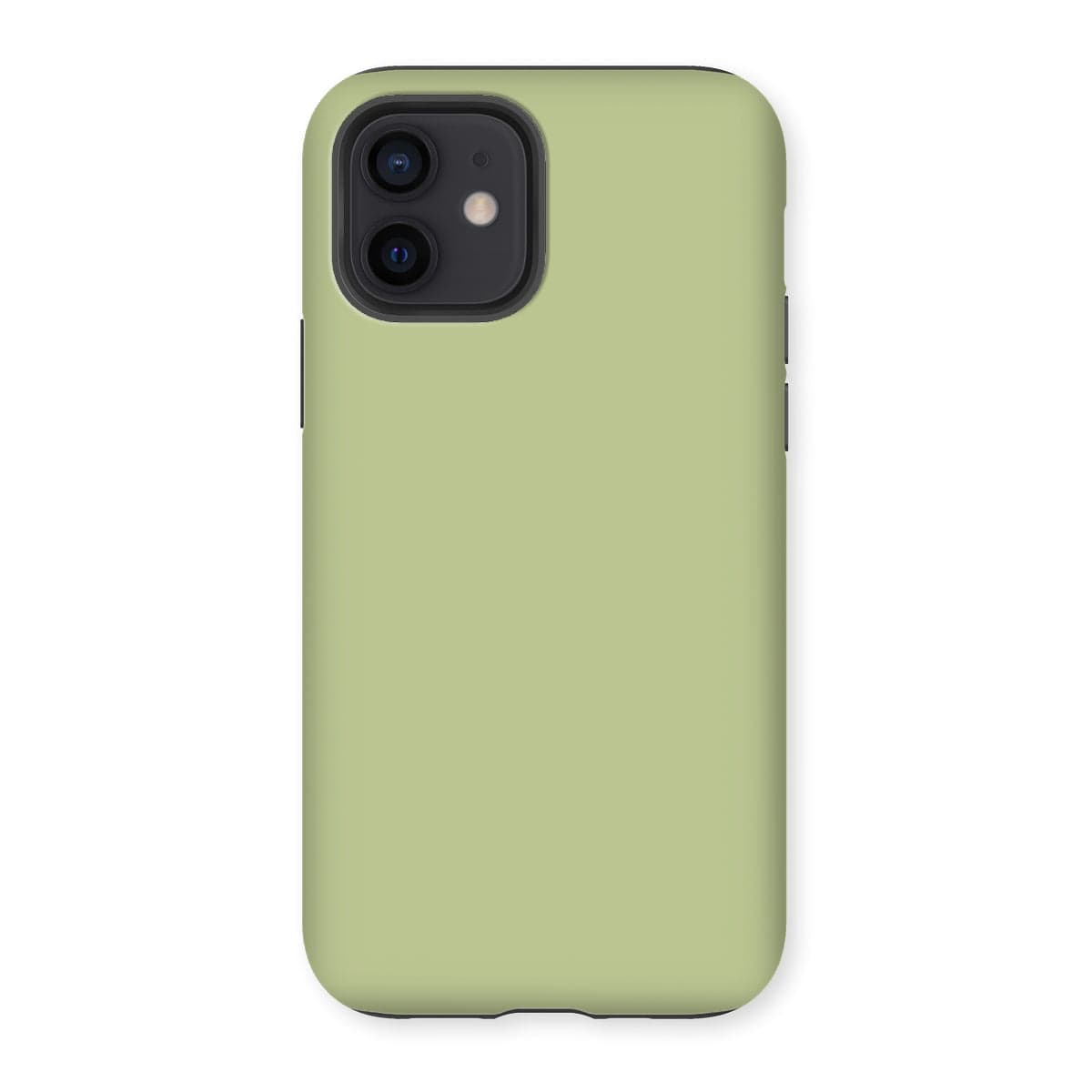 Casezest Mobile Phone Case for iPhone 12 / Gloss Pure Light Green Design