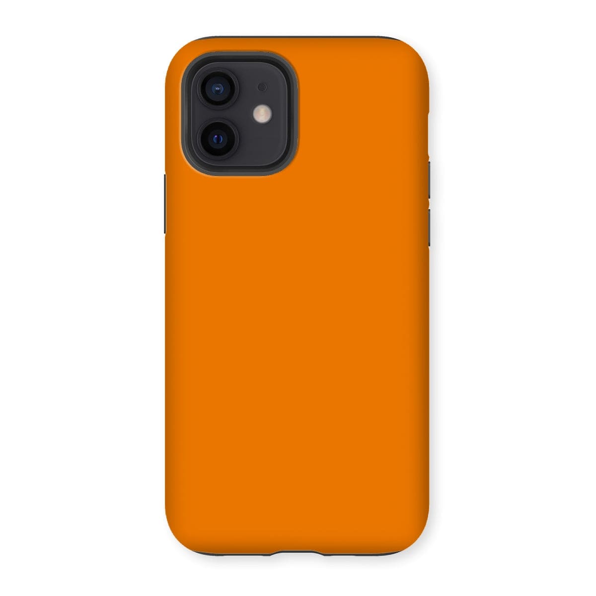 Casezest Mobile Phone Case for iPhone 12 / Gloss Pure Orange Design