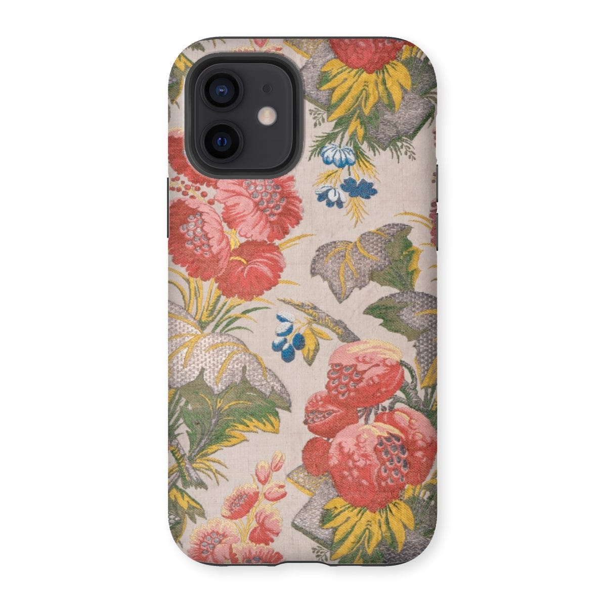 Casezest Mobile Phone Case for iPhone 12 / Gloss Revel Floral Textile Design