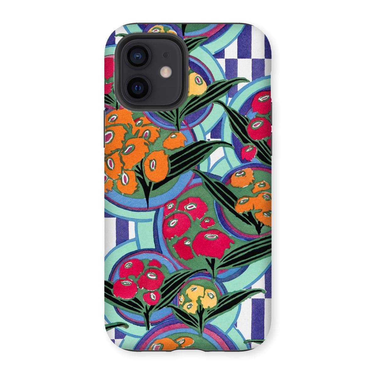 Casezest Mobile Phone Case for iPhone 12 / Gloss Séguy Floral Plate Design