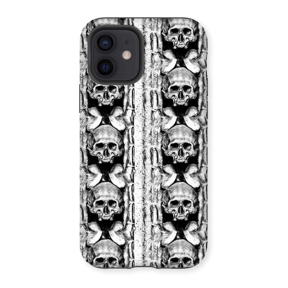 Casezest Mobile Phone Case for iPhone 12 / Gloss Skull Row Design