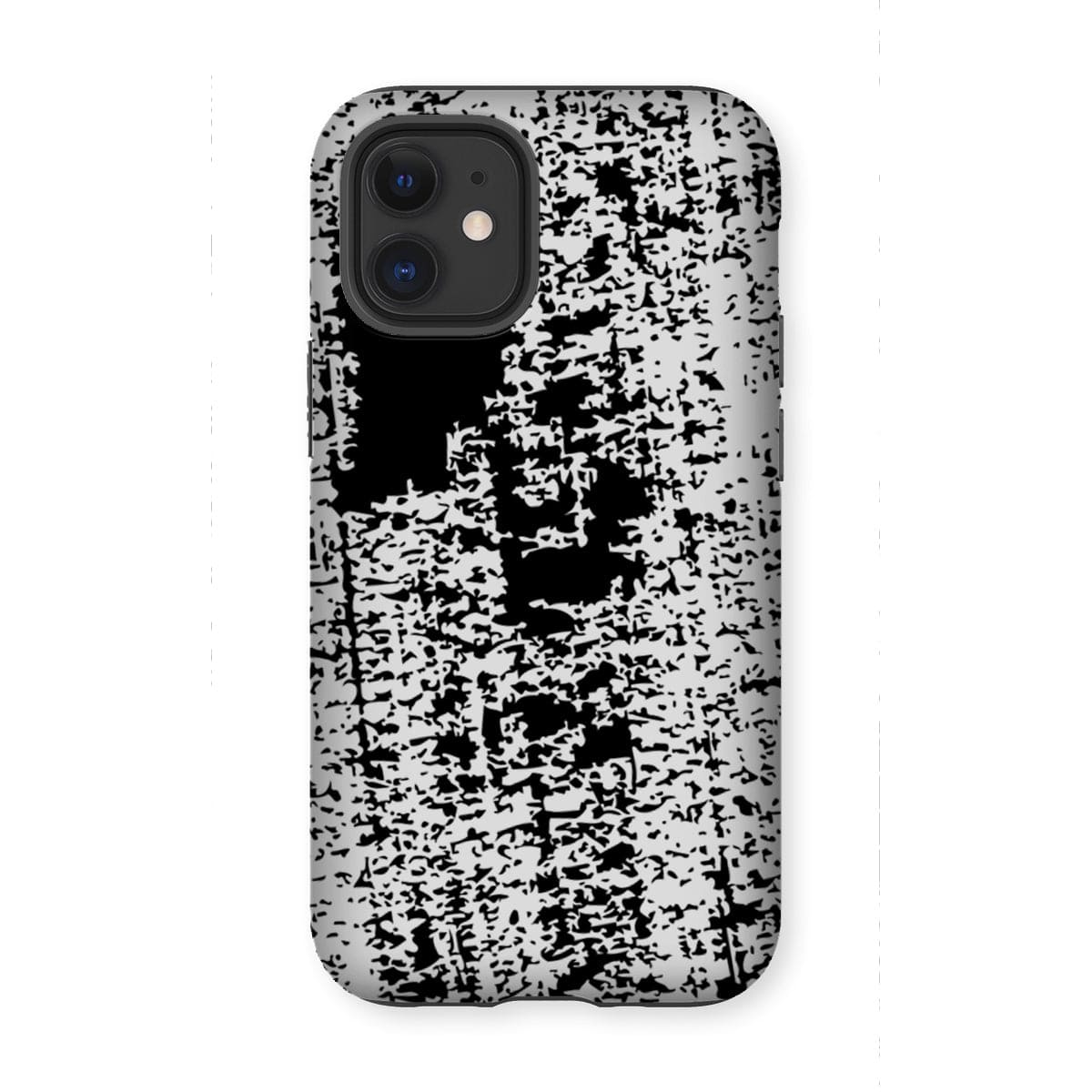 Casezest Mobile Phone Case for iPhone 12 Mini / Gloss Black Brushstroke Design