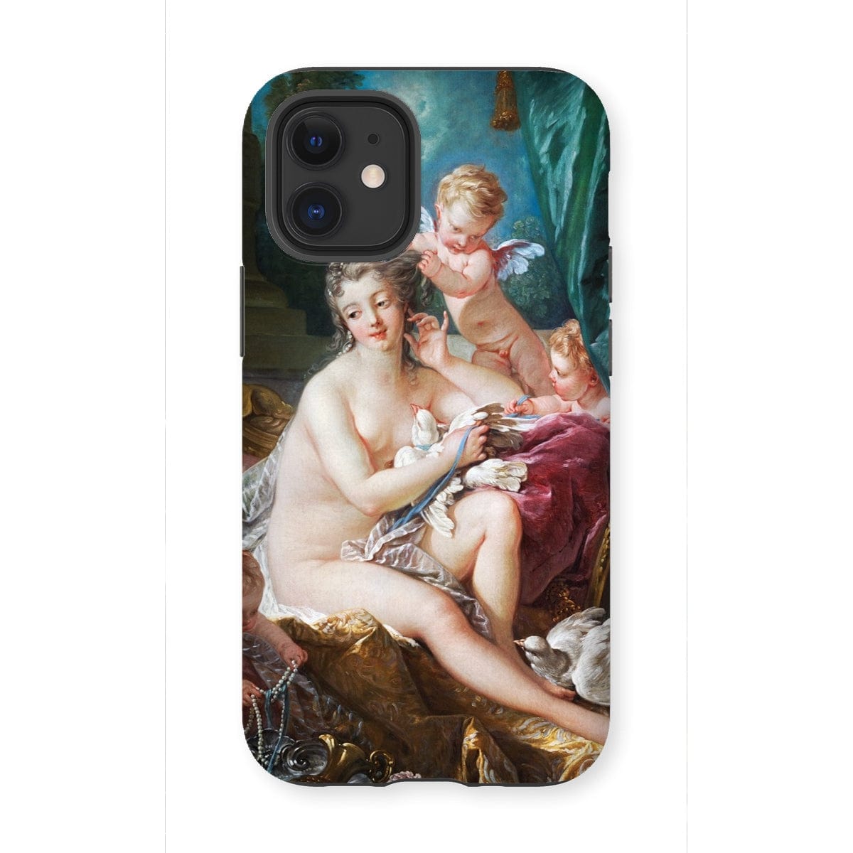 Casezest Mobile Phone Case for iPhone 12 Mini / Gloss Boucher Toilette of Venus Design