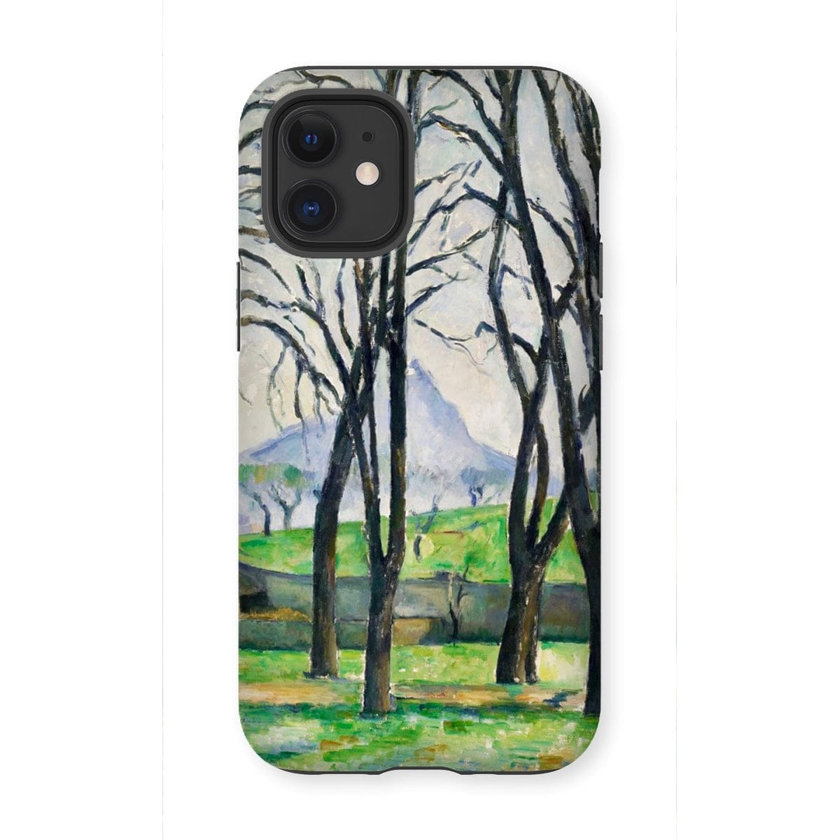 Casezest Mobile Phone Case for iPhone 12 Mini / Gloss Cézanne Chestnut Trees Design