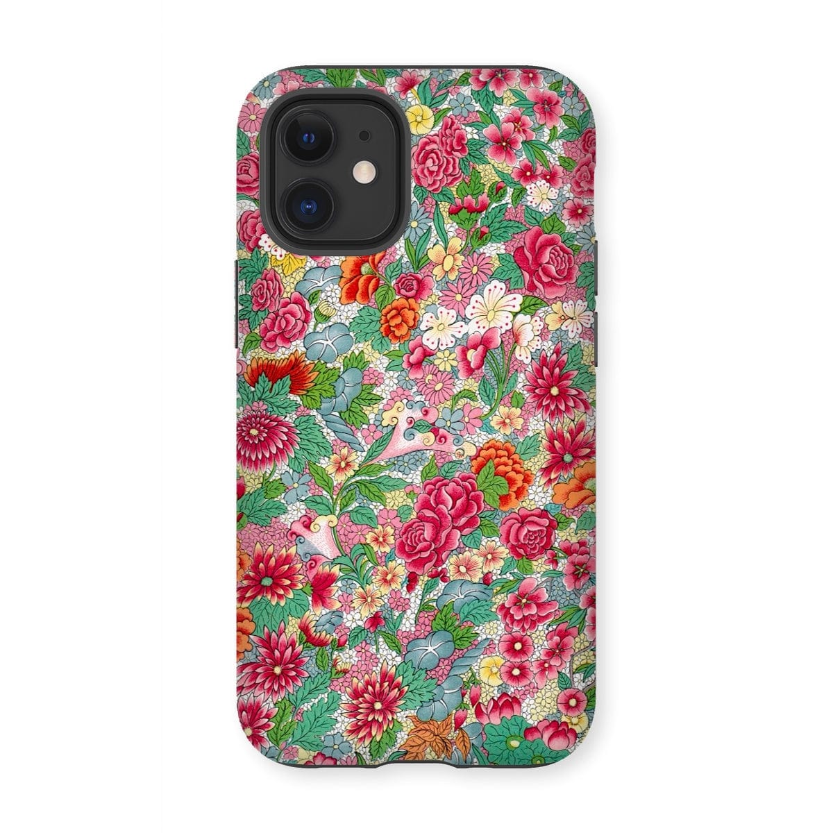 Casezest Mobile Phone Case for iPhone 12 Mini / Gloss Chinese Flower Pattern Design