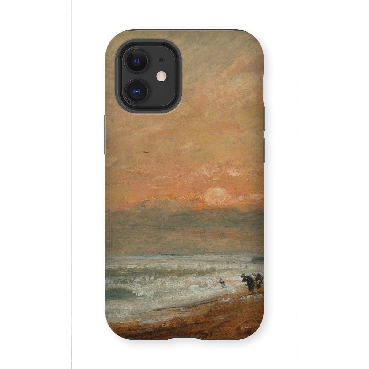 Casezest Mobile Phone Case for iPhone 12 Mini / Gloss Constable Hove Beach Design