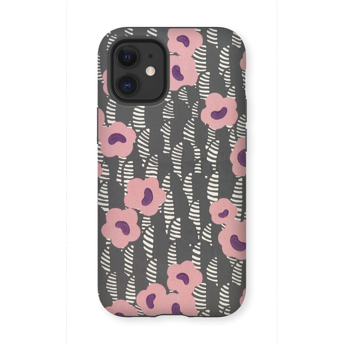 Casezest Mobile Phone Case for iPhone 12 Mini / Gloss Crevel Flower Sidewall Design