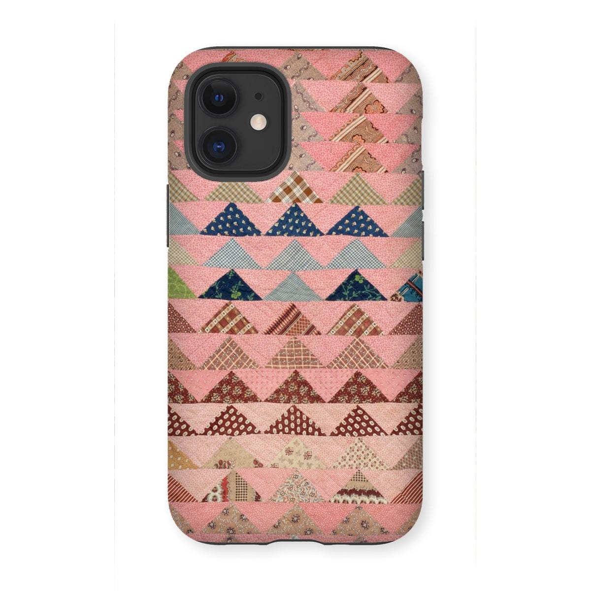 Casezest Mobile Phone Case for iPhone 12 Mini / Gloss Flying Geese Quilt Design