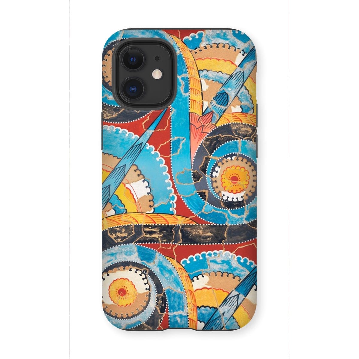 Casezest Mobile Phone Case for iPhone 12 Mini / Gloss Gilliéron Spiral Frieze Design