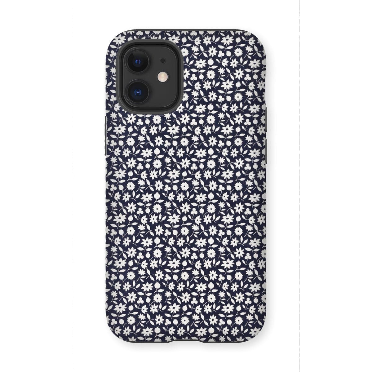 Casezest Mobile Phone Case for iPhone 12 Mini / Gloss Goy White Flowers Design