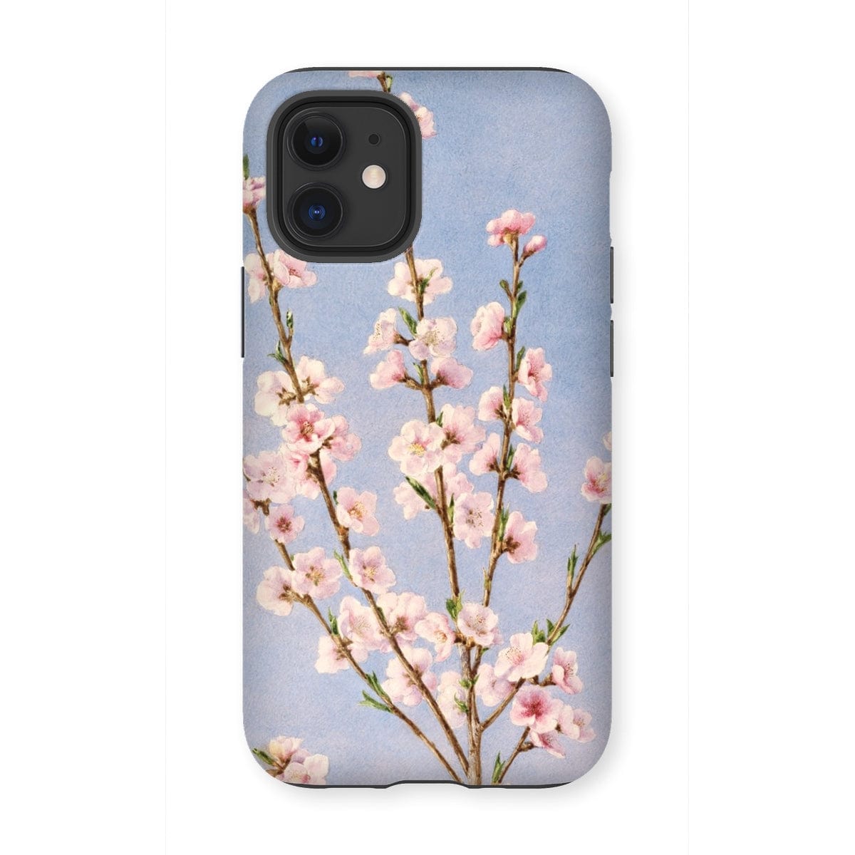 Casezest Mobile Phone Case for iPhone 12 Mini / Gloss Hill Peach Blossoms Design