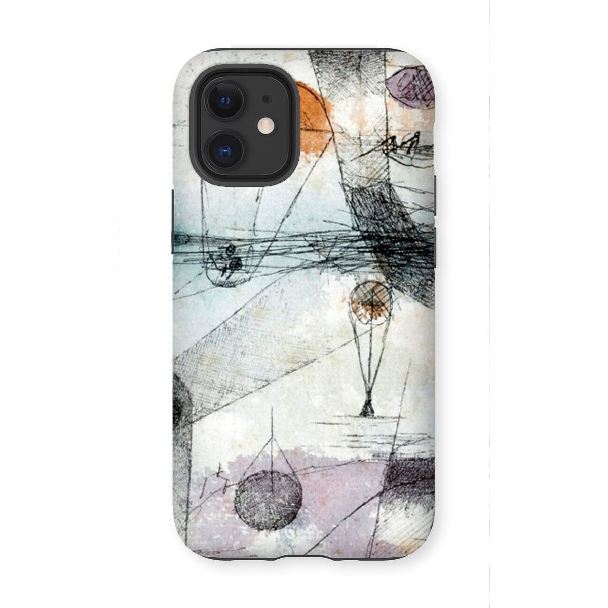 Casezest Mobile Phone Case for iPhone 12 Mini / Gloss Klee Realm of Air Design