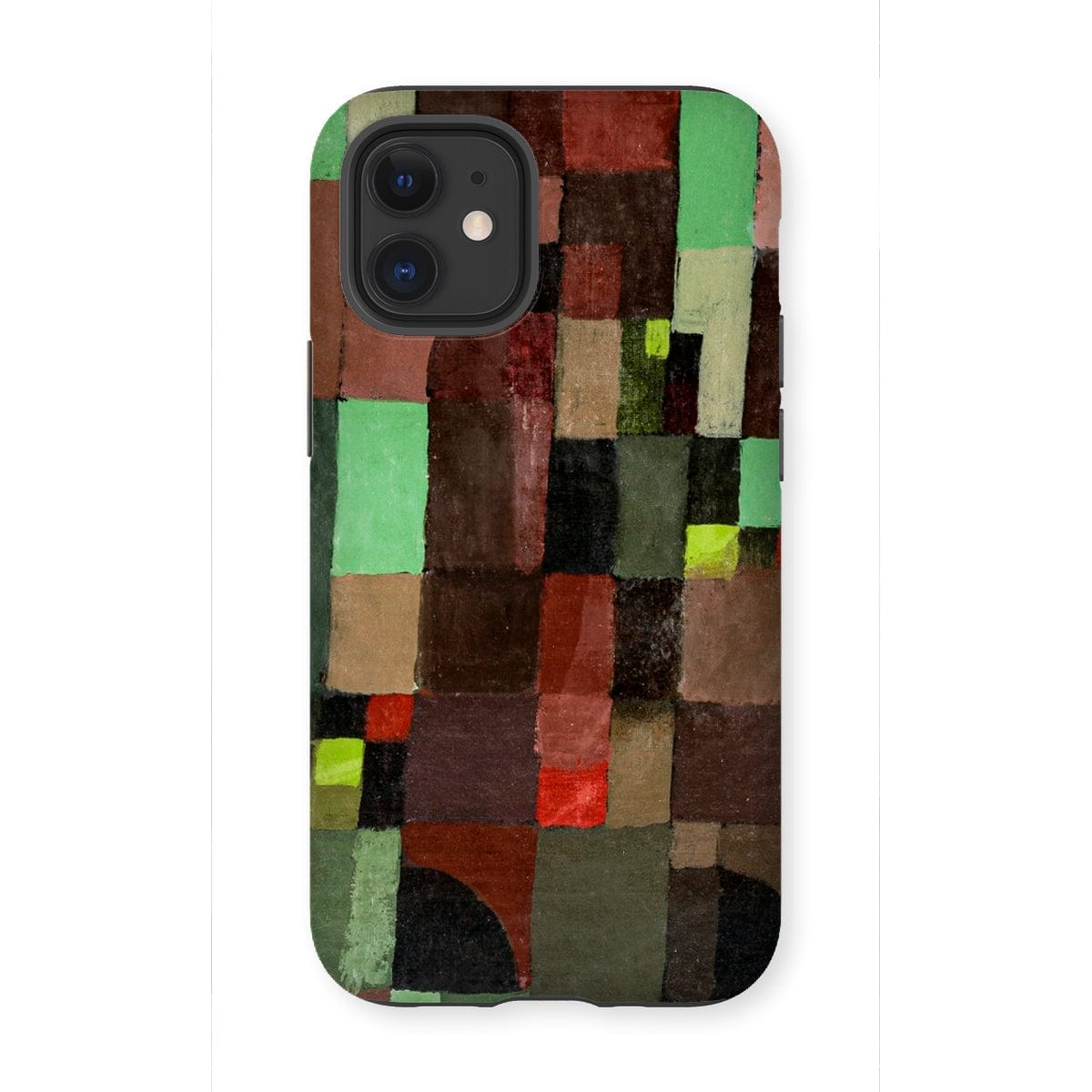 Casezest Mobile Phone Case for iPhone 12 Mini / Gloss Klee Red and Green Design