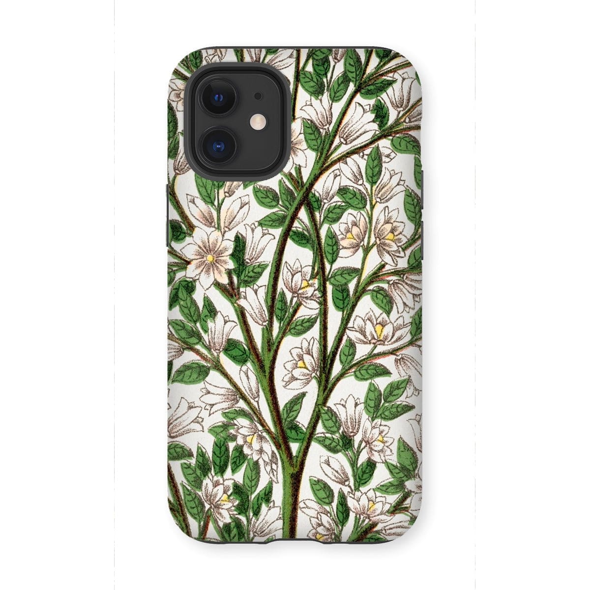 Casezest Mobile Phone Case for iPhone 12 Mini / Gloss Magnolia Lithograph Design