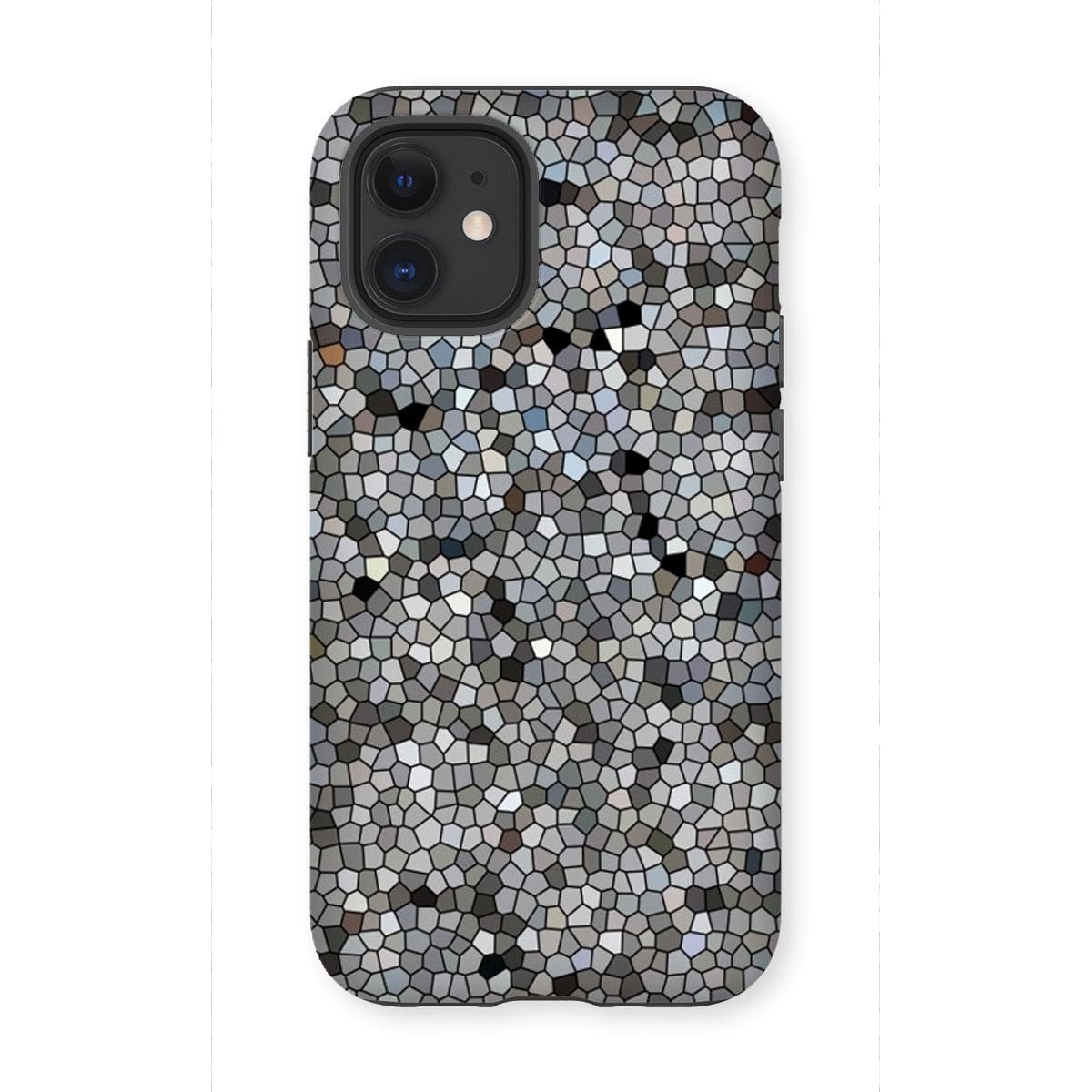 Casezest Mobile Phone Case for iPhone 12 Mini / Gloss Mosaic Texture Design