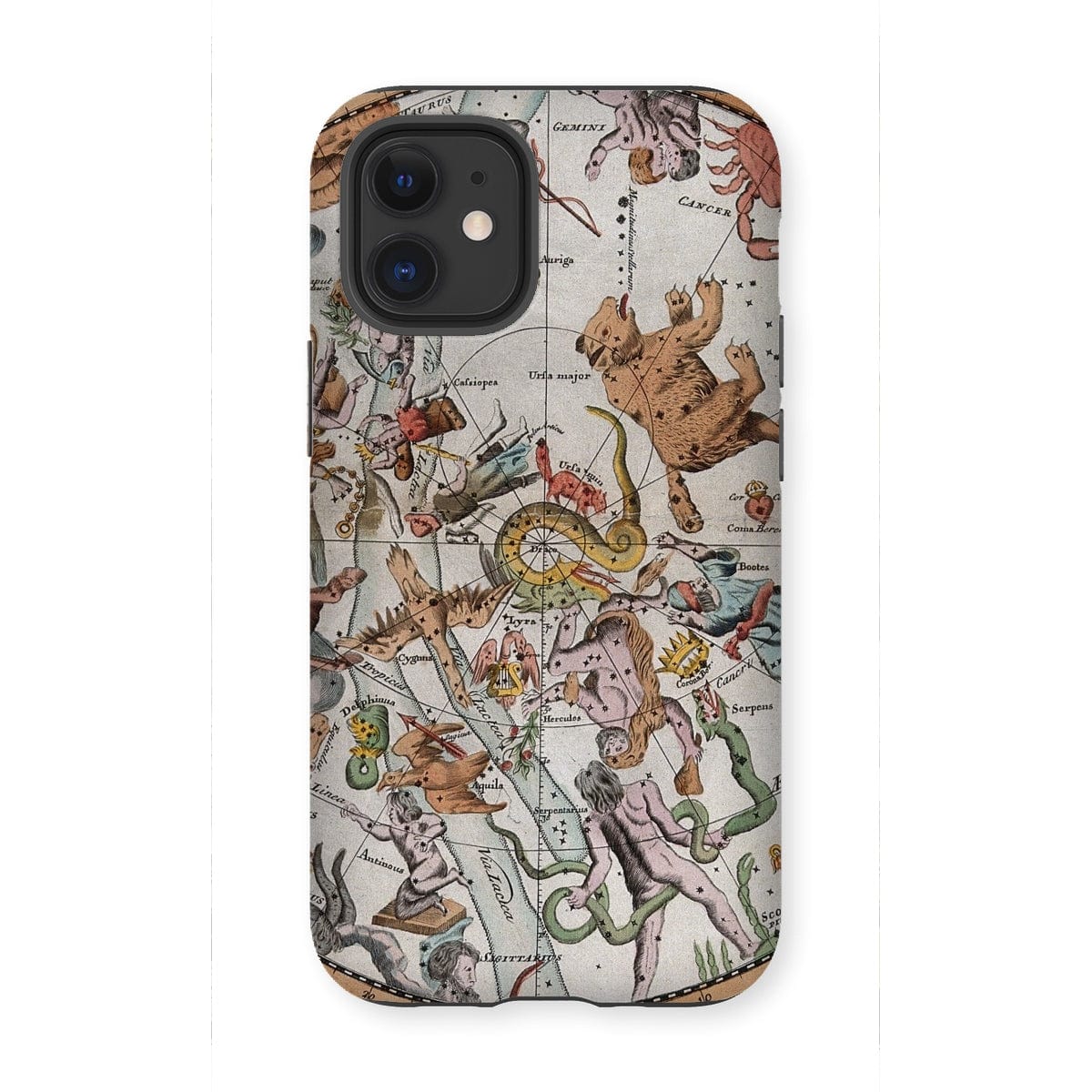 Casezest Mobile Phone Case for iPhone 12 Mini / Gloss Old Constellation Map Design