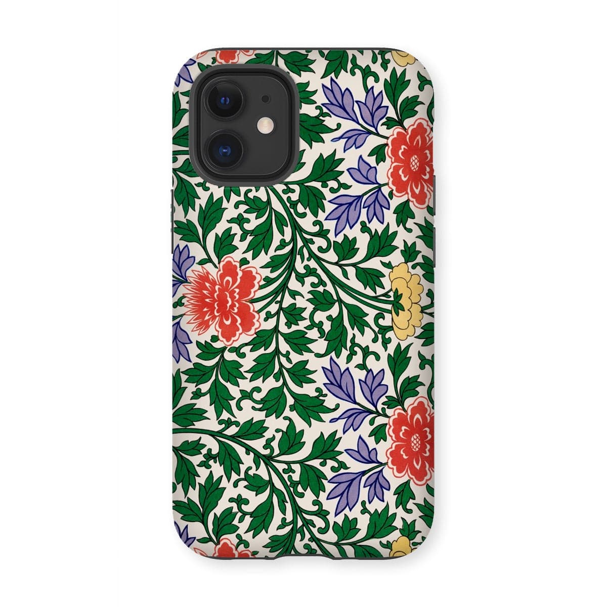 Casezest Mobile Phone Case for iPhone 12 Mini / Gloss Oriental Botanical Design