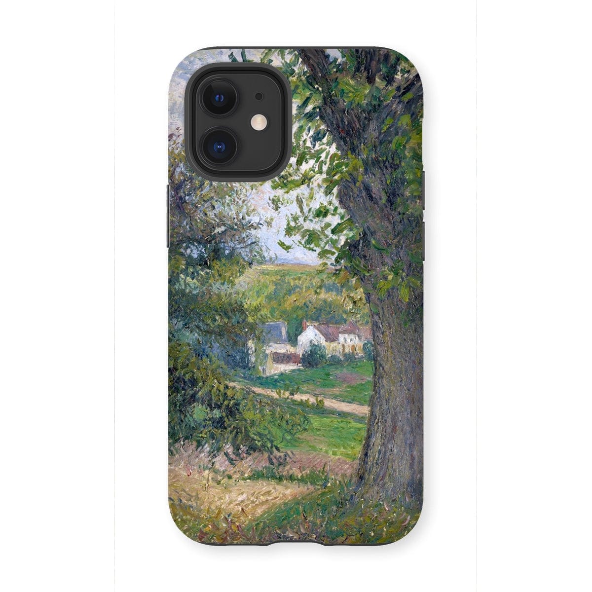 Casezest Mobile Phone Case for iPhone 12 Mini / Gloss Pissarro Chestnut Trees Design