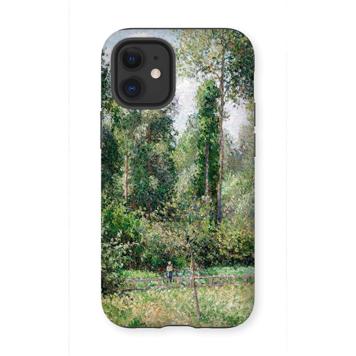 Casezest Mobile Phone Case for iPhone 12 Mini / Gloss Pissarro Poplars Design