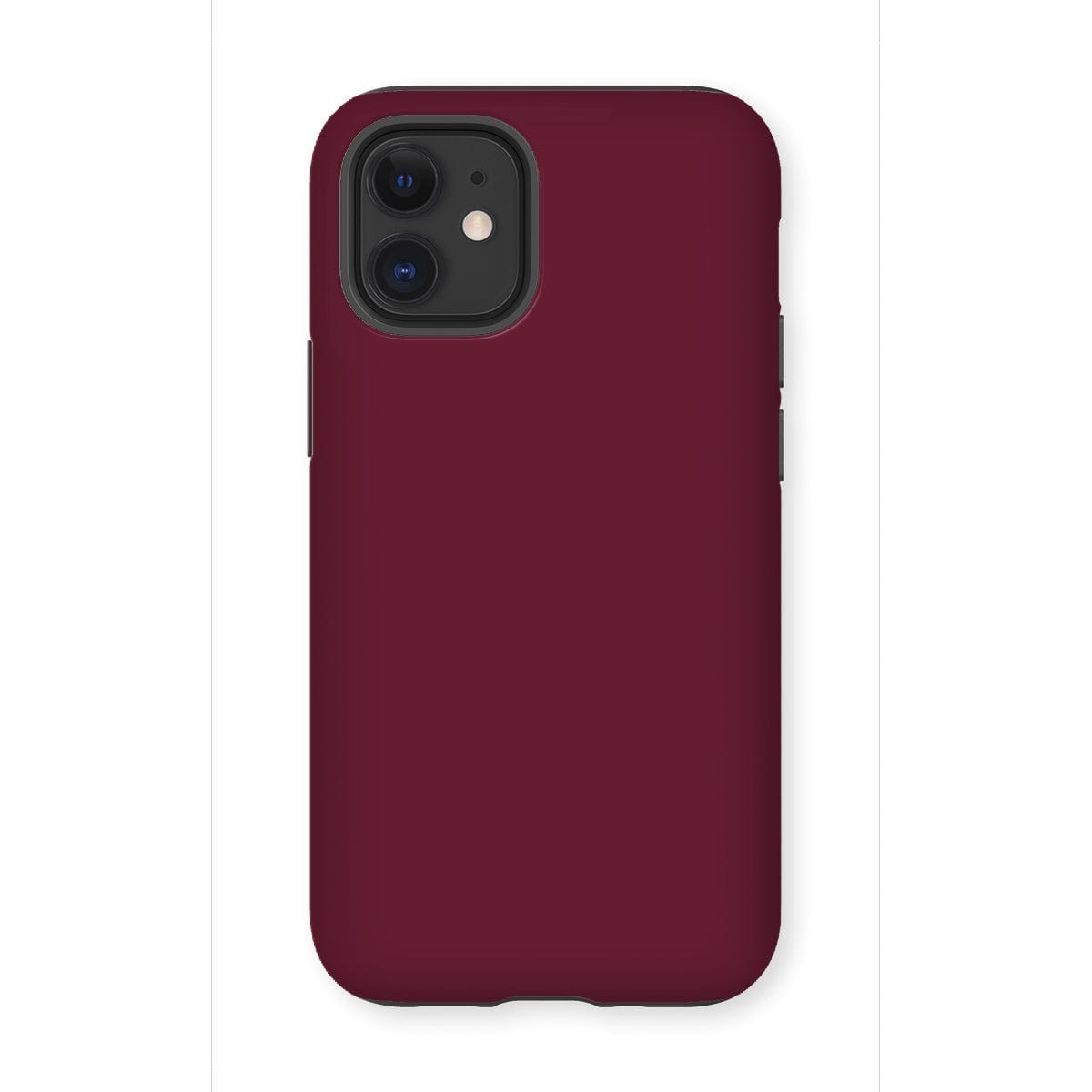 Casezest Mobile Phone Case for iPhone 12 Mini / Gloss Pure Dark Red Design