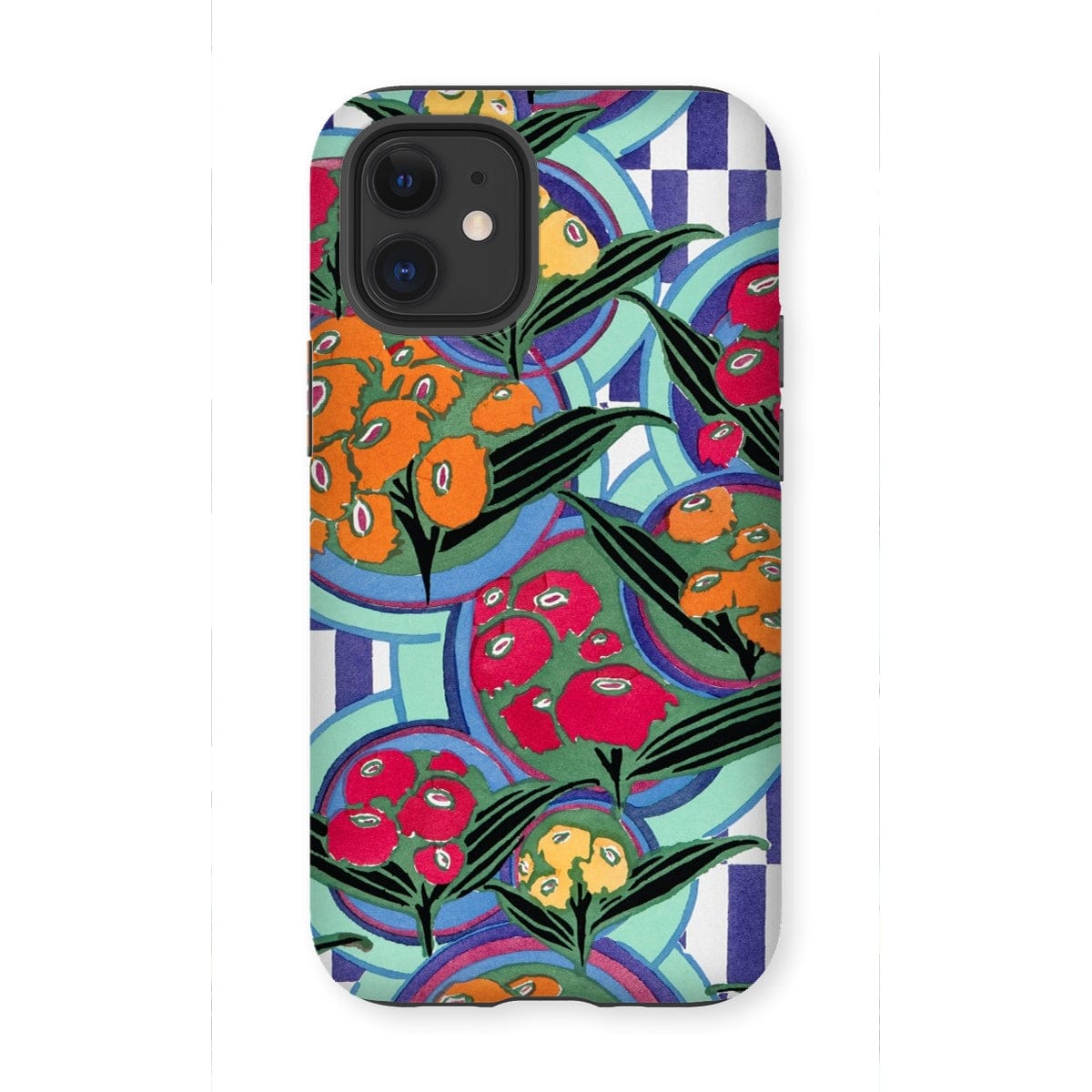 Casezest Mobile Phone Case for iPhone 12 Mini / Gloss Séguy Floral Plate Design