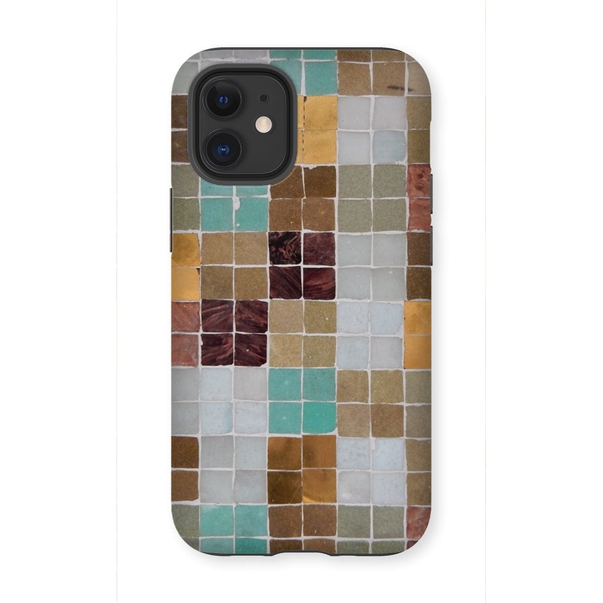 Casezest Mobile Phone Case for iPhone 12 Mini / Gloss Soft Mosaic Tile Design