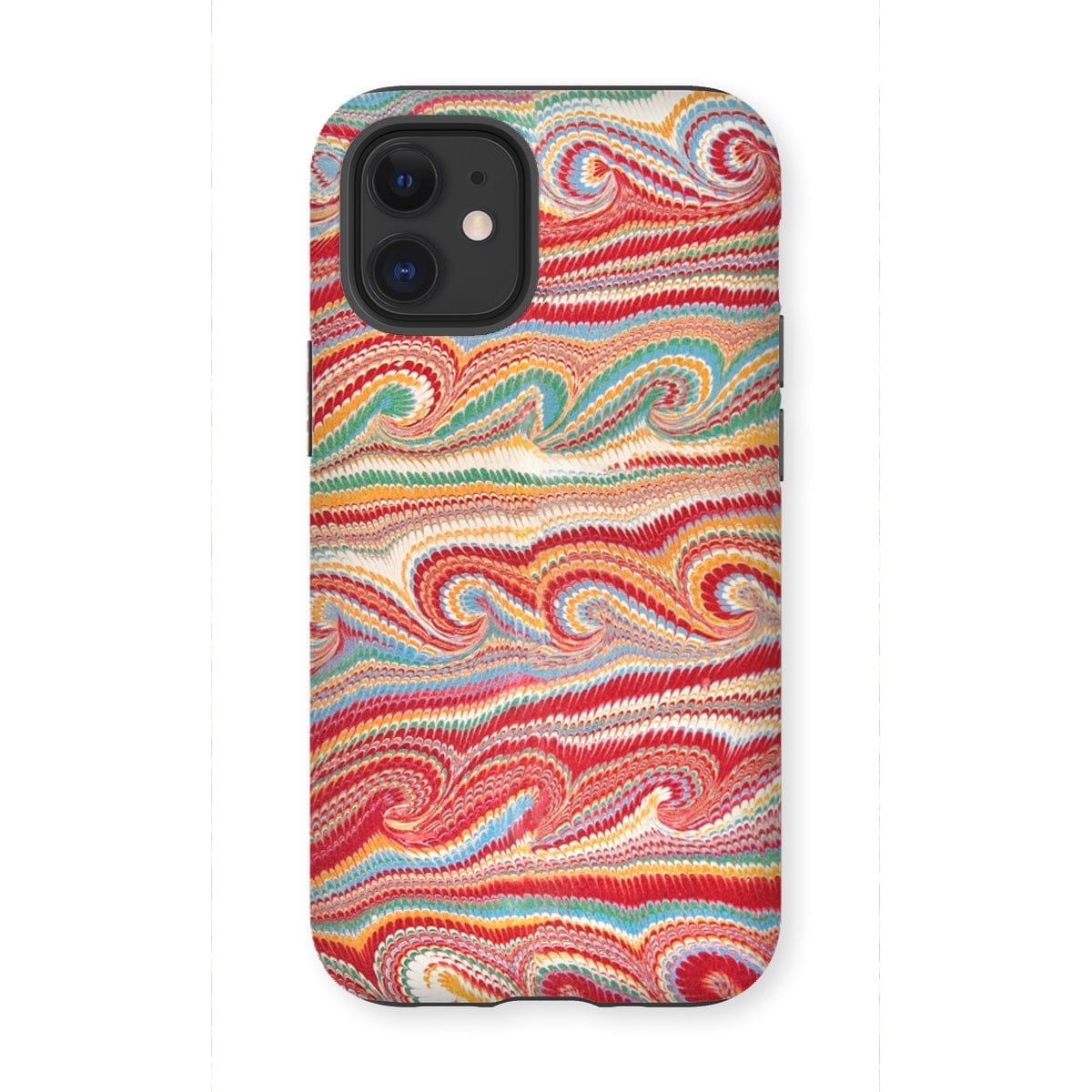 Casezest Mobile Phone Case for iPhone 12 Mini / Gloss Watteau Endpaper Design