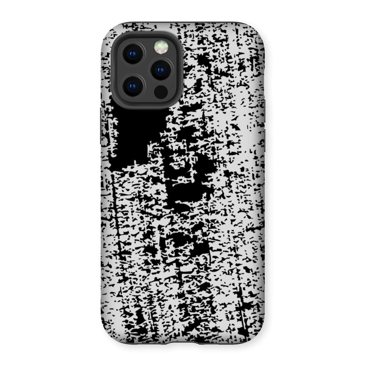 Casezest Mobile Phone Case for iPhone 12 Pro / Gloss Black Brushstroke Design